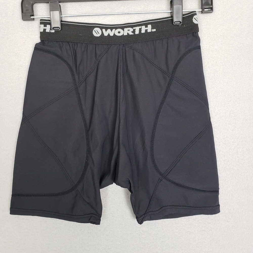 Worth Men's M Softball Sliding Shorts Black Athletic Sports ScentCheck Dri Power